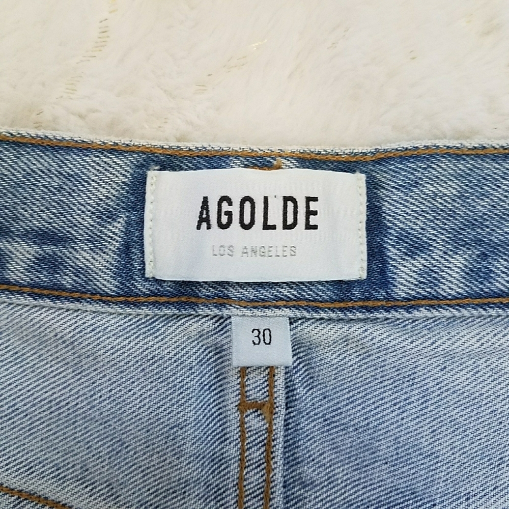AGOLDE Mid Rise Vintage Straight Lana Jeans in Fiction - Picture 10 of 12